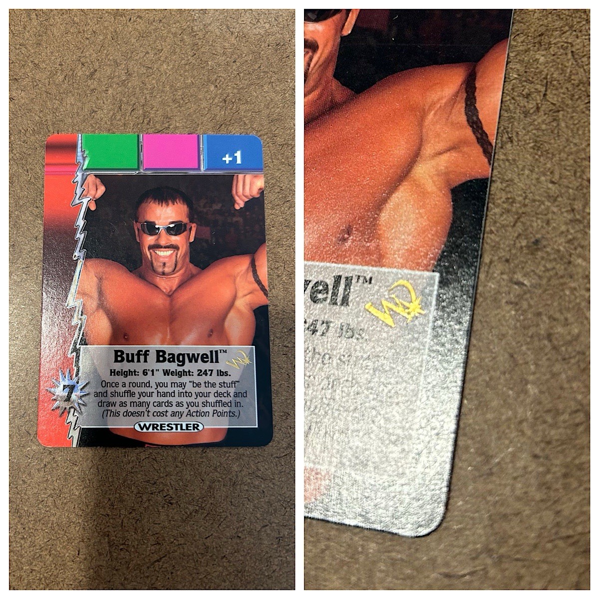 2000 WCW Nitro Trading Card Game – Promo Buff Bagwell Wizards of the Coast Stamp