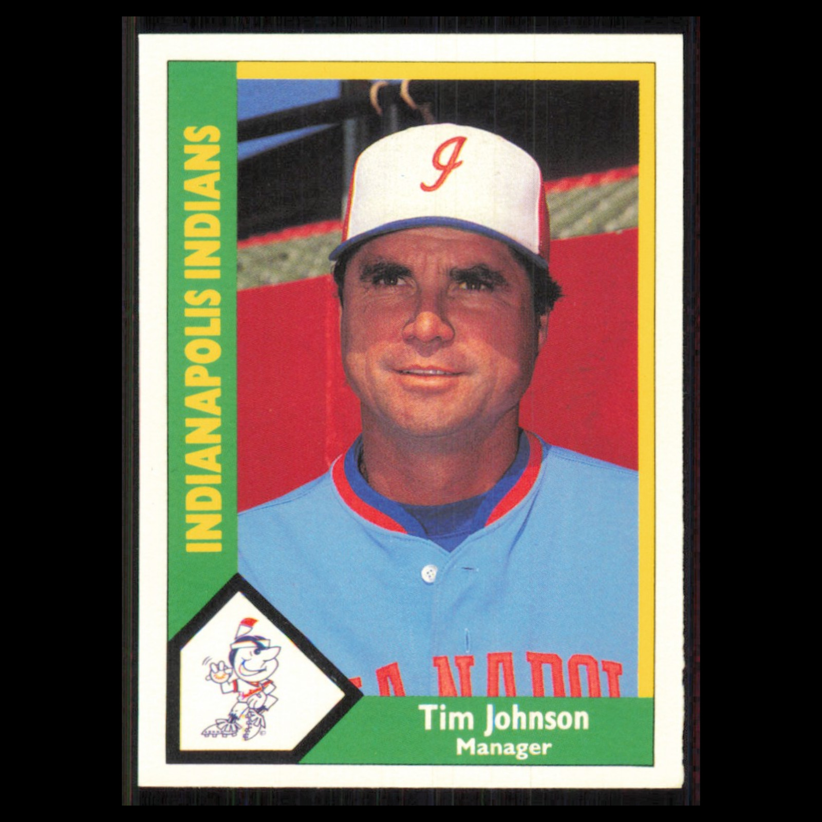 Tim Johnson #75 1990 CMC Minor League Indianapolis Indians Baseball Card MLB NM