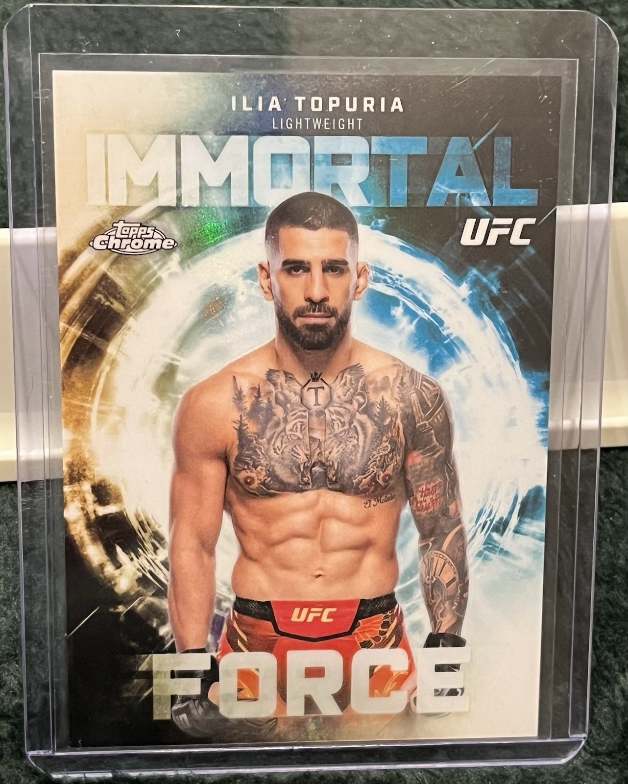 2026 Topps Chrome UFC #IF-2 Ilia Topuria Immortal Force Short Print SP Case Hit