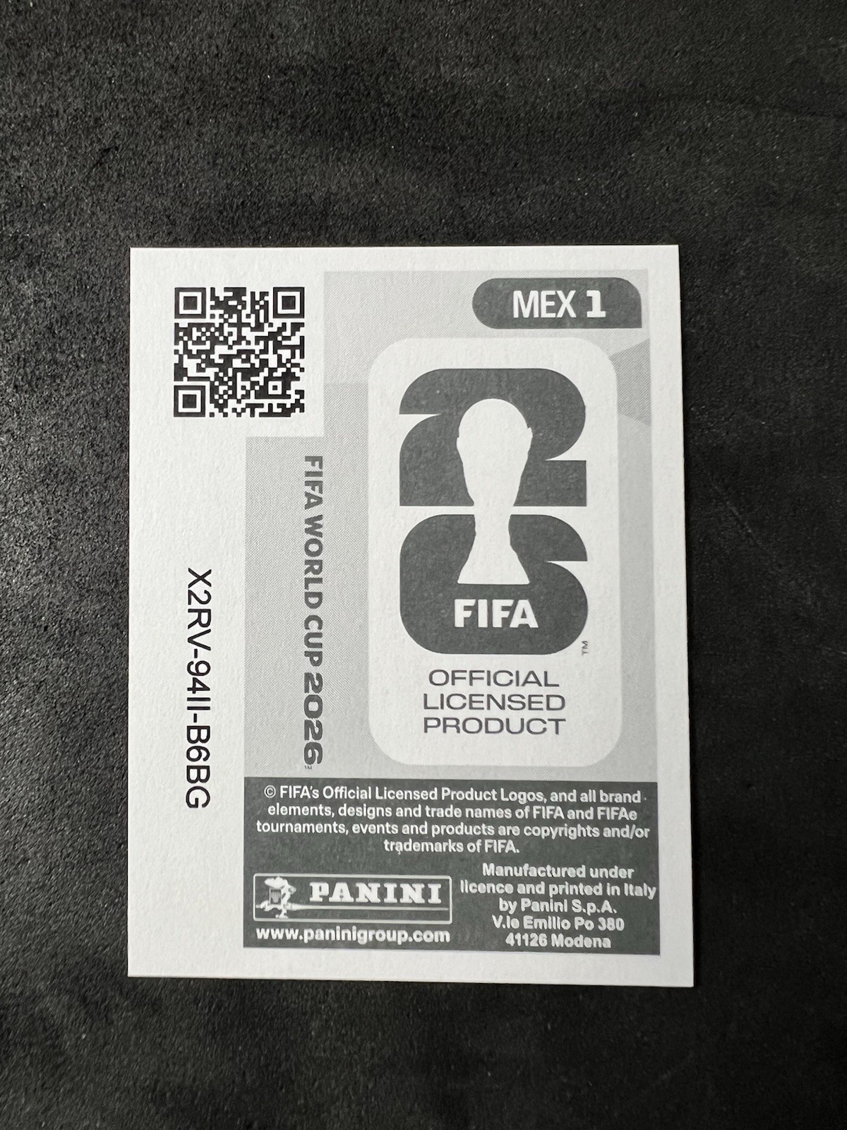 MEXICO TEAM LOGO 2026 Panini FIFA World Cup Sticker #MEX1