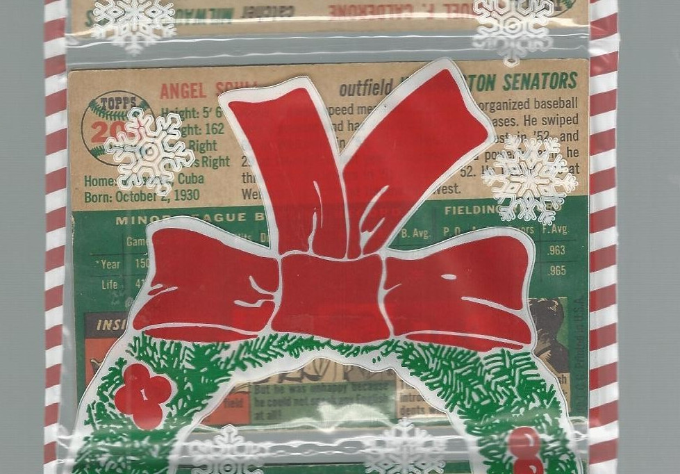1954 TOPPS Christmas RACK PACK W HOFER WARREN SPAHN / POS: HANK AARON ROOKIE