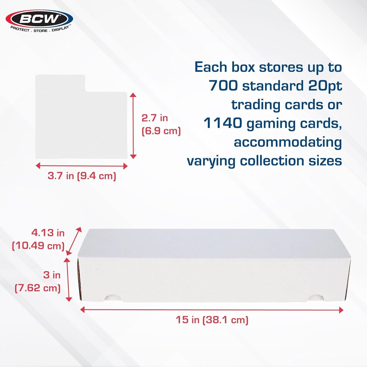 Heavy-Duty Card Storage Solution: 6 Boxes with 30 Horizontal Dividers Included