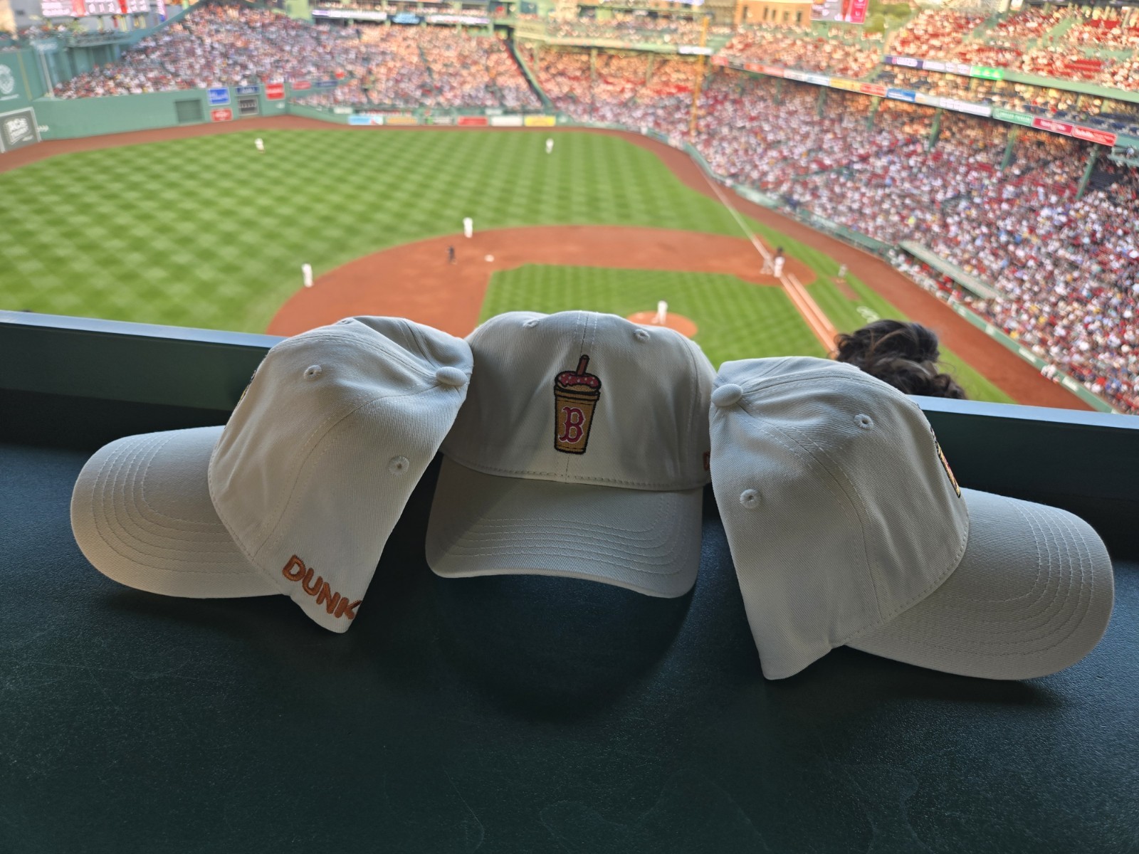 LIMITED EDITION Boston Red Sox Dunkin Custom Iced Coffee Hat Exclusive Fenway