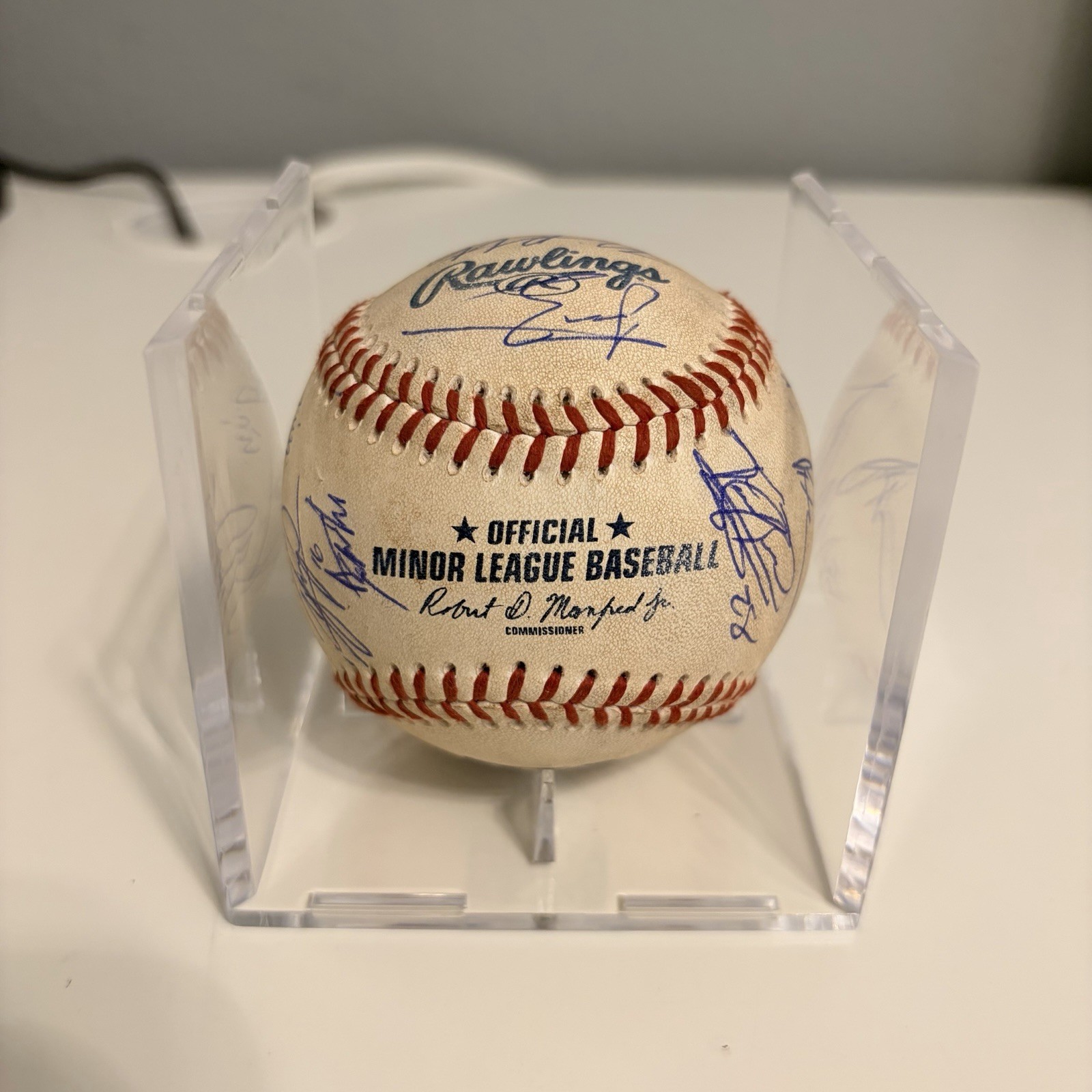 Tulsa Drillers 2026 Autographed Team Ball Official GU MiLB 21 Sigs AA Dodgers