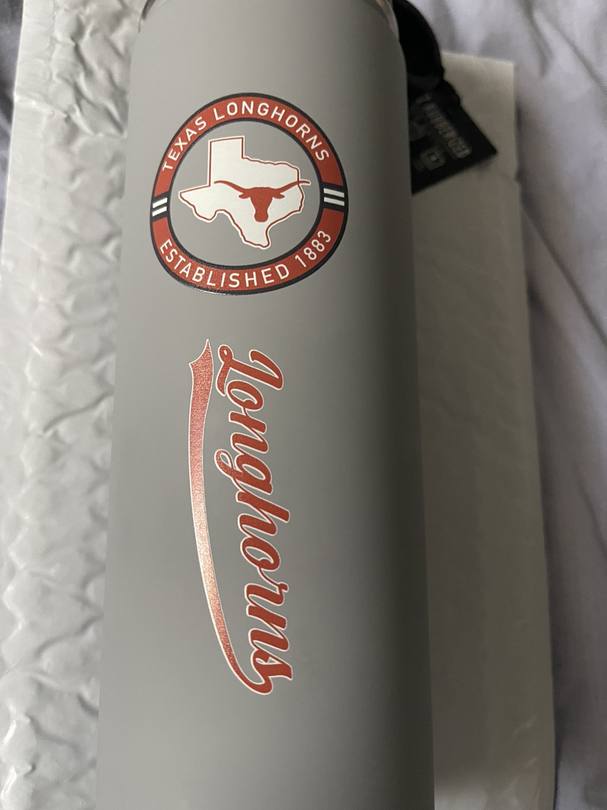 Texas Longhorns 22 Oz Stainless Steel Interior Tumbler, Rubberized. New W/Tags