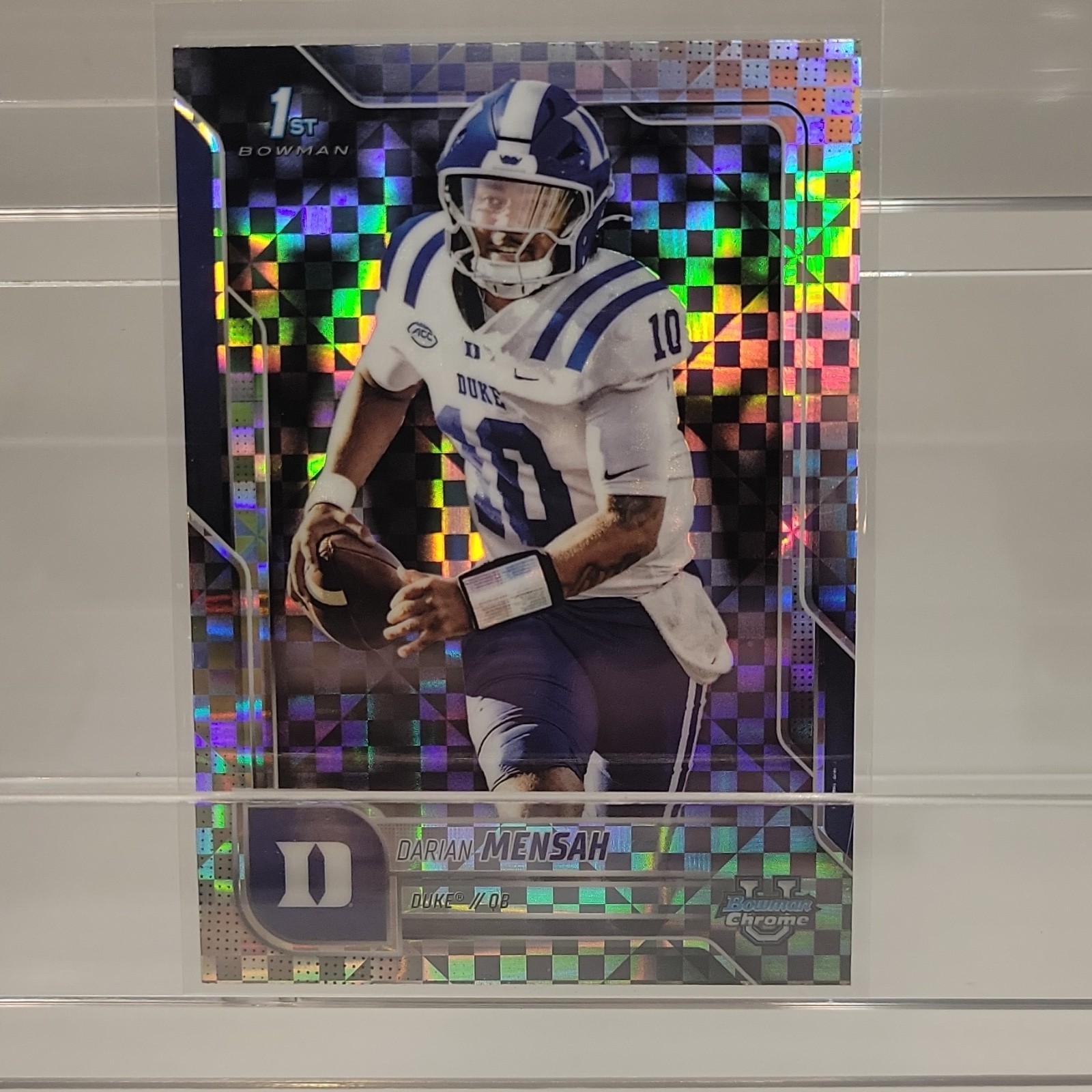 Topps 2025 Bowman University Chrome 1st Bowman X-Fractor Darian Mensah #13