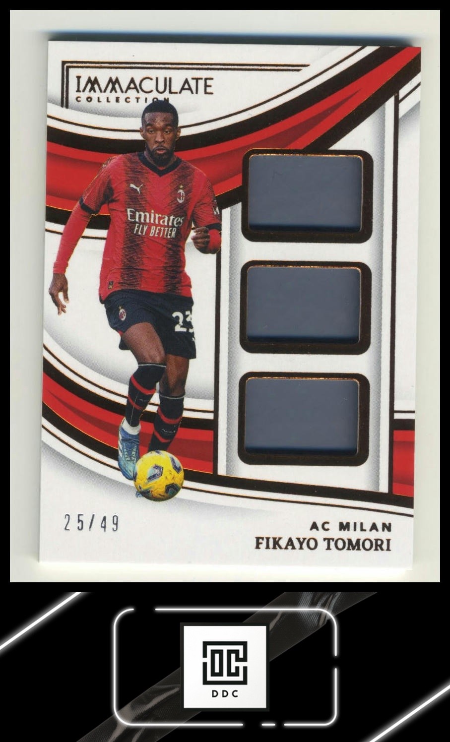2023-24 Panini Immaculate #PT-FT Fikayo Tomori Patch Trios #/49 ERROR NO MEM
