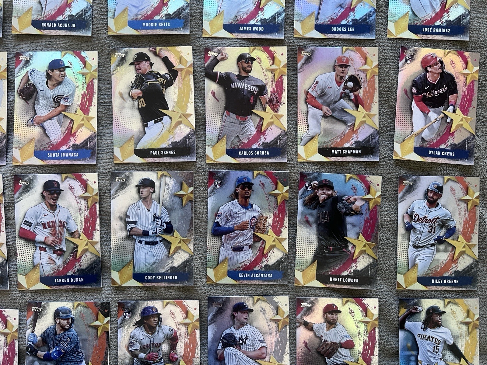 2025 Topps Stars of the MLB Series 1 & 2 Complete 60 Card Set