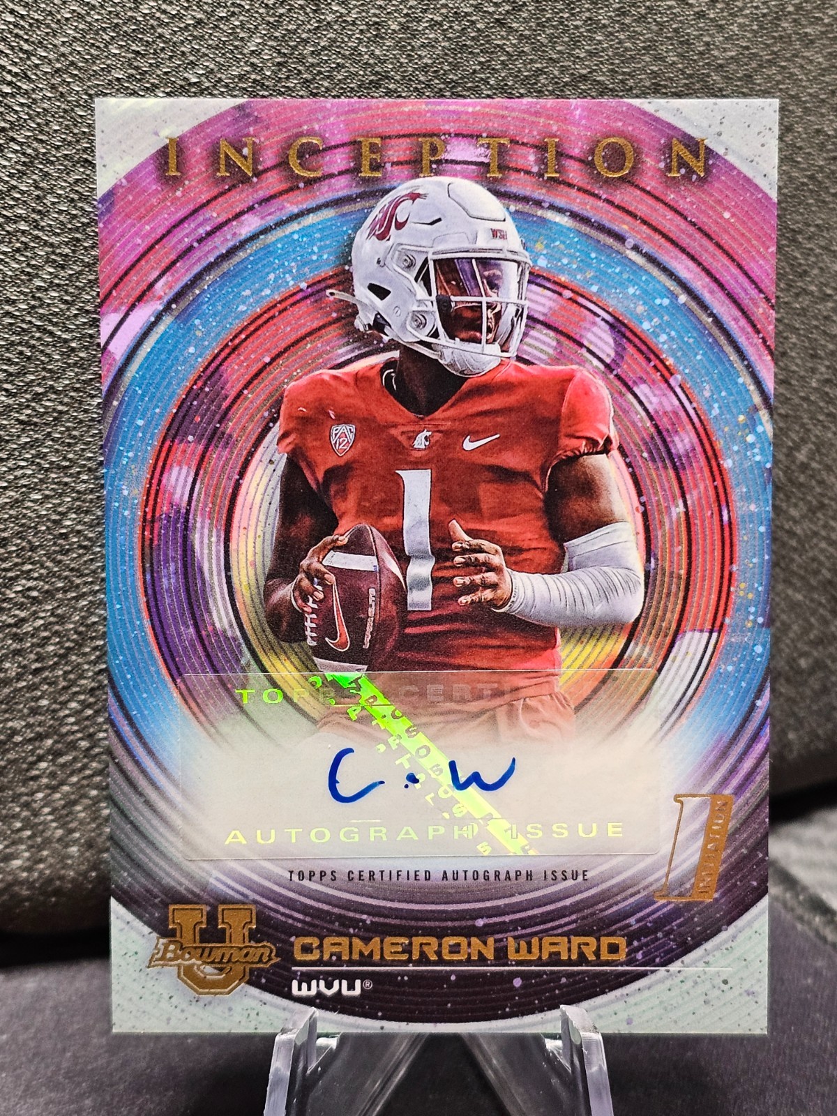 Cam Ward Prospect Autograph 2022/23 Bowman University Inception Cameron #BIA-CWD