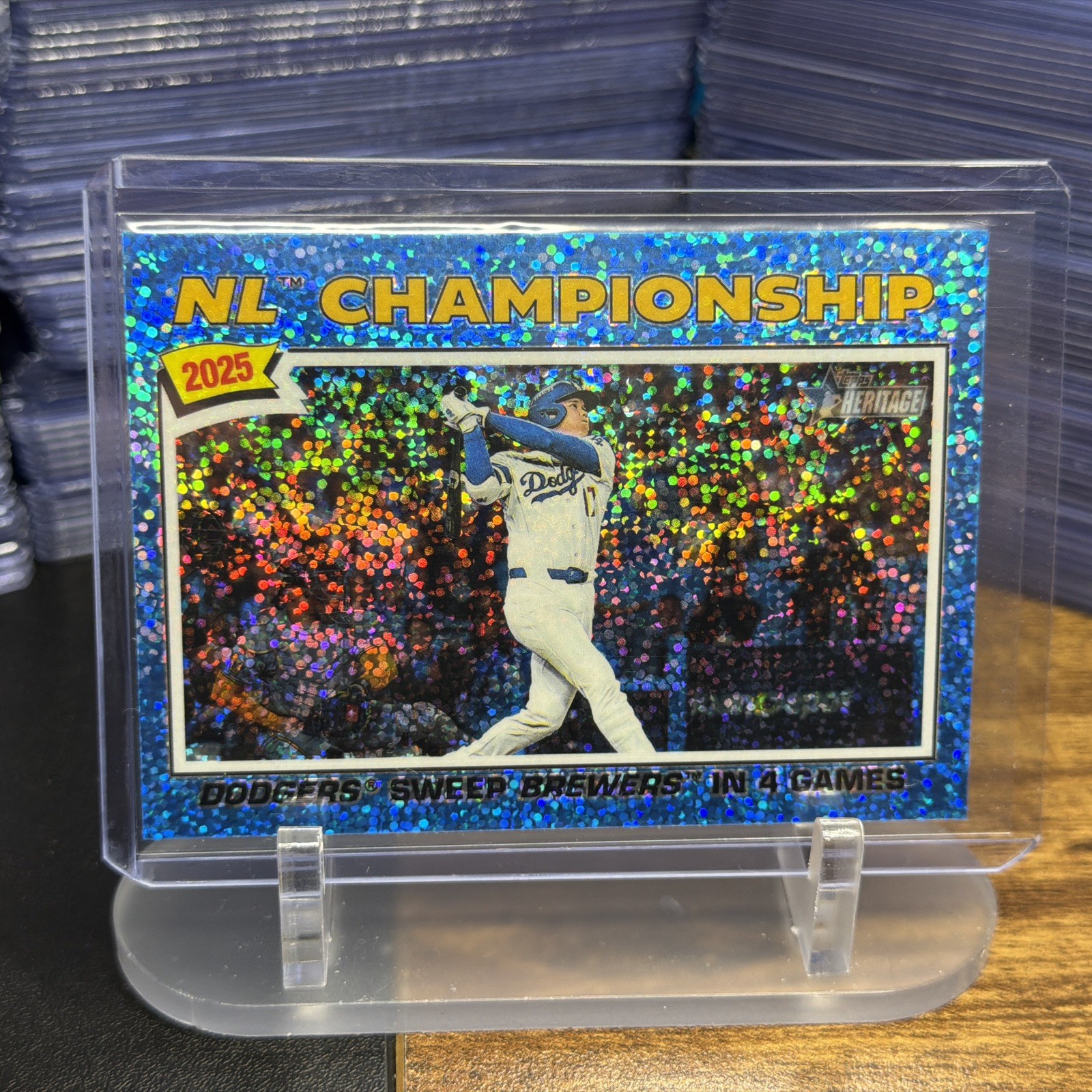 2026 Topps Heritage Chrome Blue Sparkle – You Pick – Stars & Rookies
