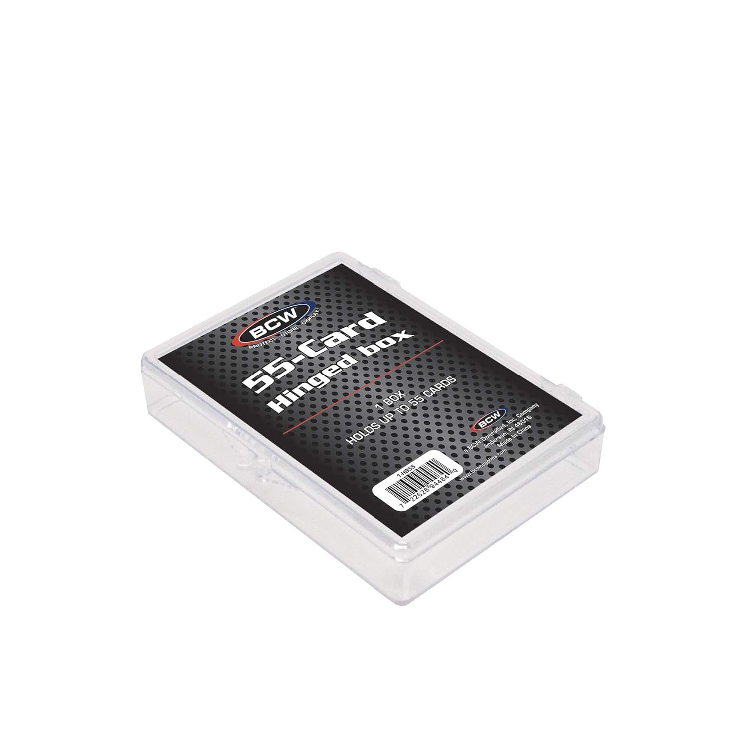 1-HB55 Hinged Trading Card Box – 55 Count