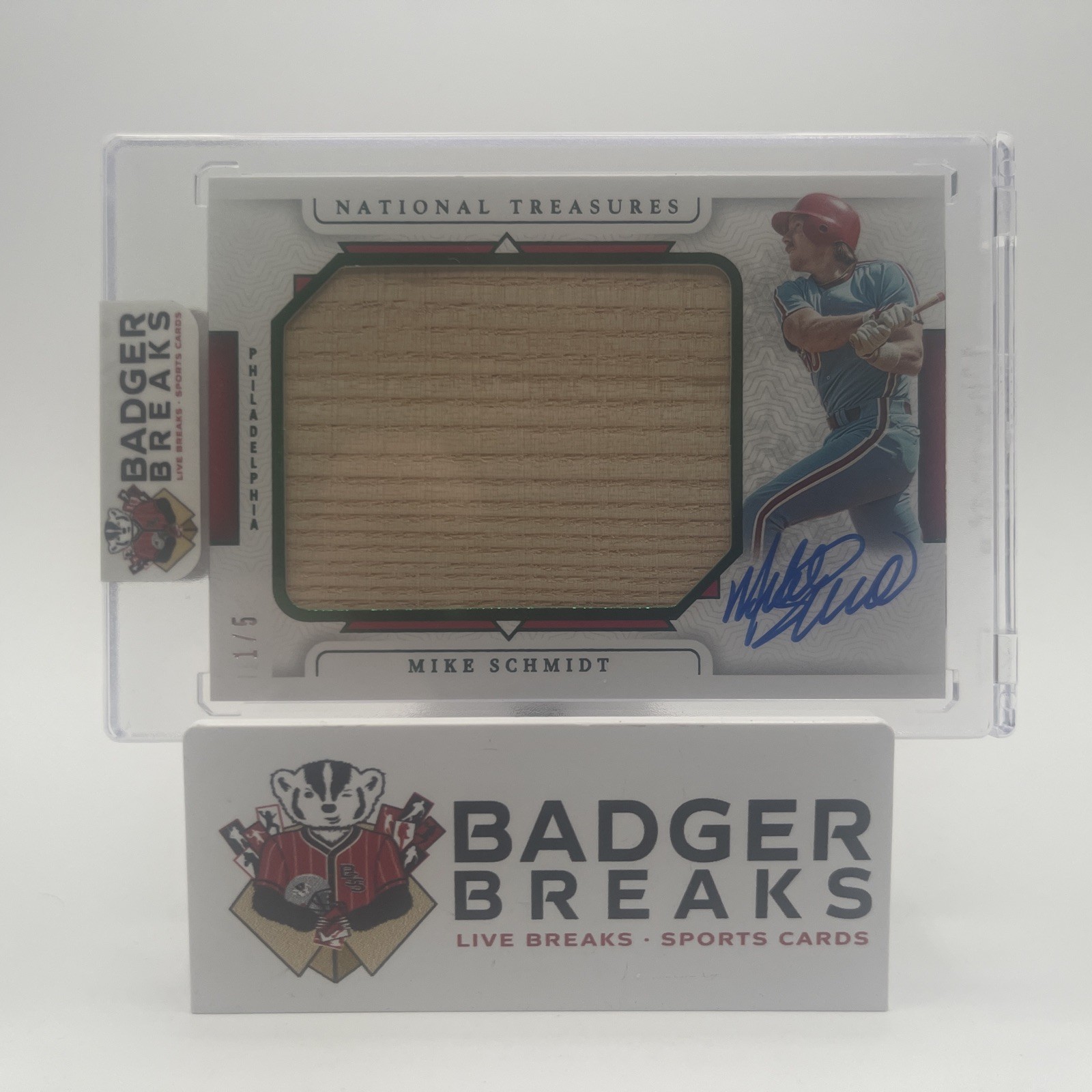 Mike Schmidt 2024 National Treasure Legendary Jumbo Lumber Auto 1/5 #LJS-MST