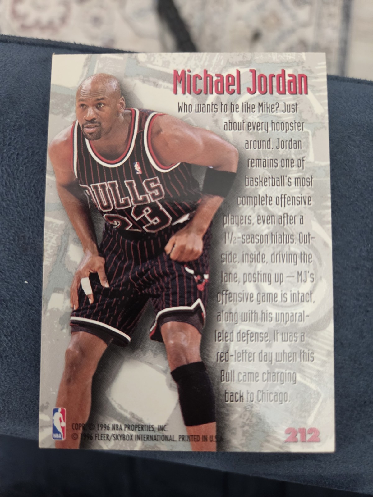 1995-96 Fleer Metal – Nuts & Bolts Michael Jordan #212