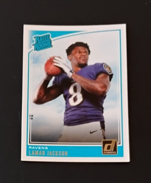2018 Donruss Lamar Jackson Rookie Card #317 near mint -mint