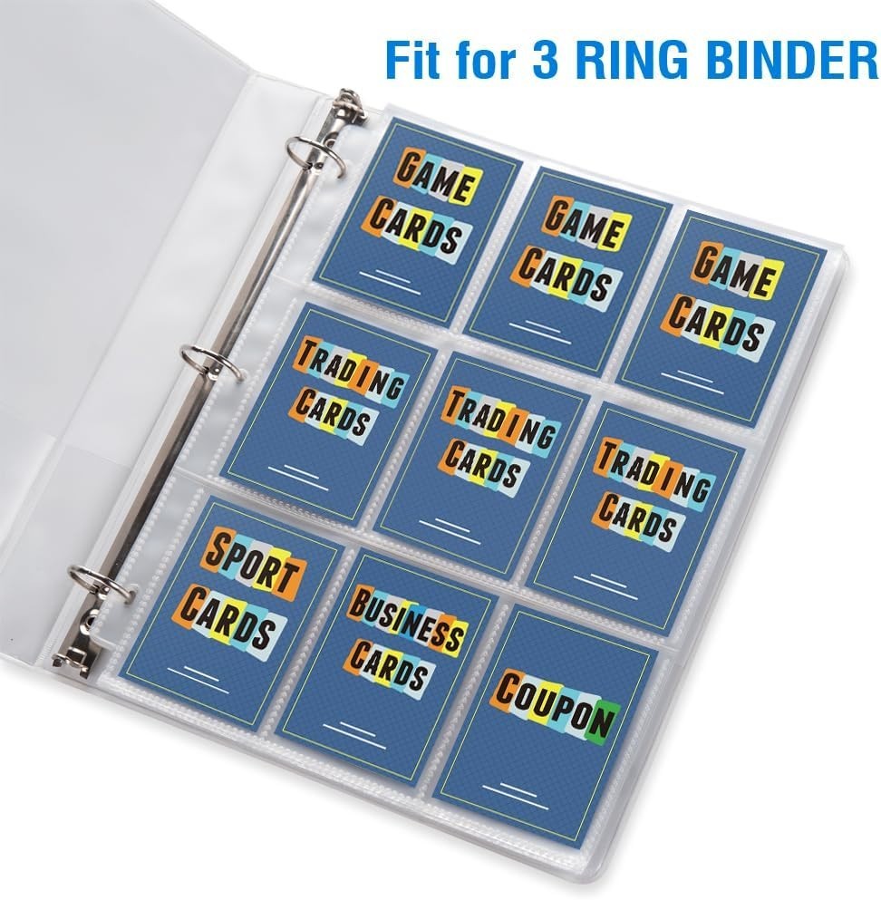 Versatile 9 Pocket Card Sleeves – 36 Pack for Games & Trading Cards Preservation