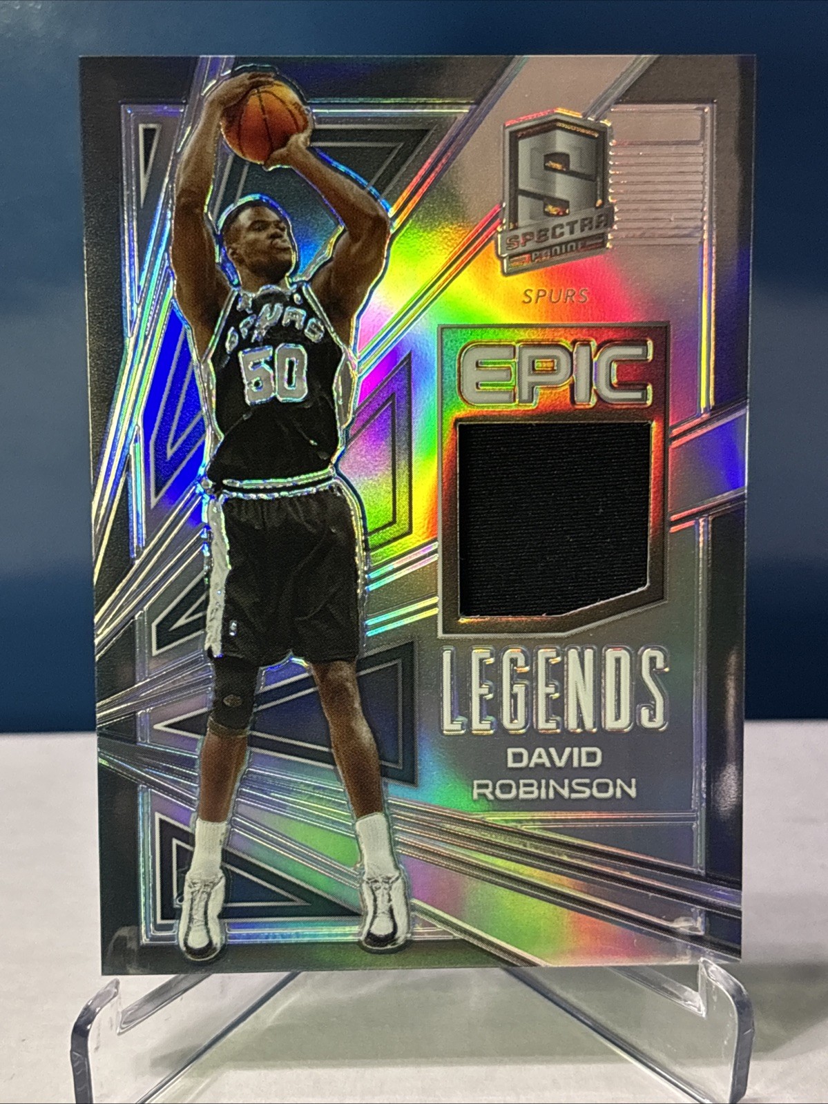 2017-18 Panini Spectra Epic Legends Relics 28/149 David Robinson HOF Game Worn