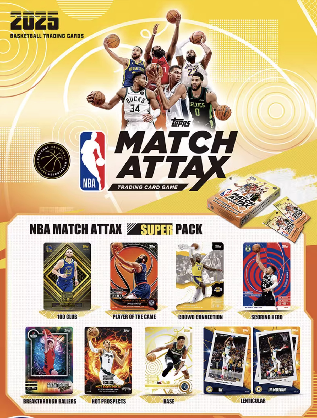 2025-26 Topps Match Attax NBA Super Pack Edition Box Cooper Flagg RC Rookie