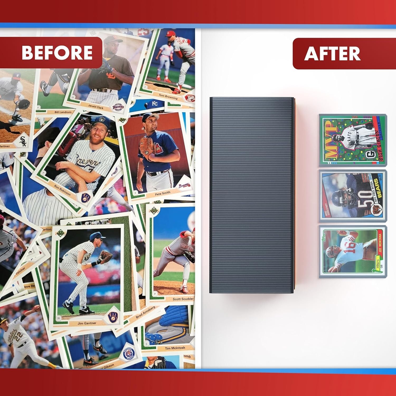 1000 Pro 3×4 Sports Card Regular Toploaders Bulk Case New Top Loaders + Sleeves