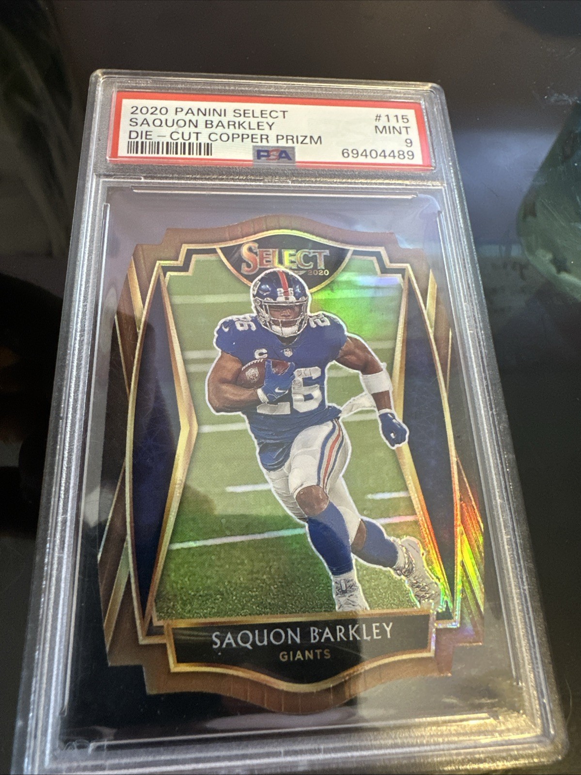 2020 Select Saquon Barkley Copper Prizm Die‑Cut /355 PSA 9 POP 3 🔥🔥