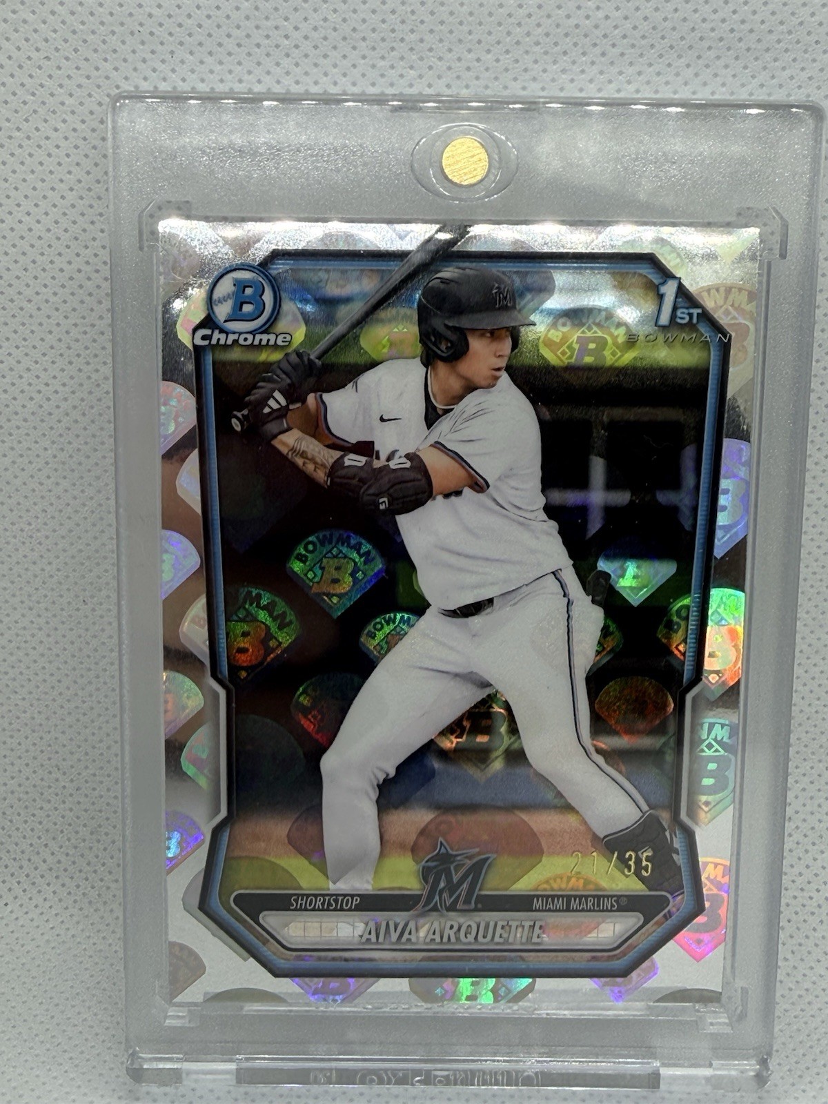 2026 Bowman Chrome Aiva Arquette 1st #BCP-40 Bowman Logofractor 21 /35