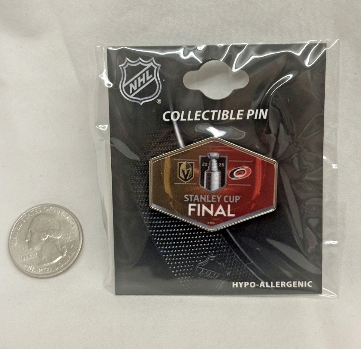 2026 NHL Stanley Cup Finals Pin Duel Team Carolina Hurricanes / Vegas Knights