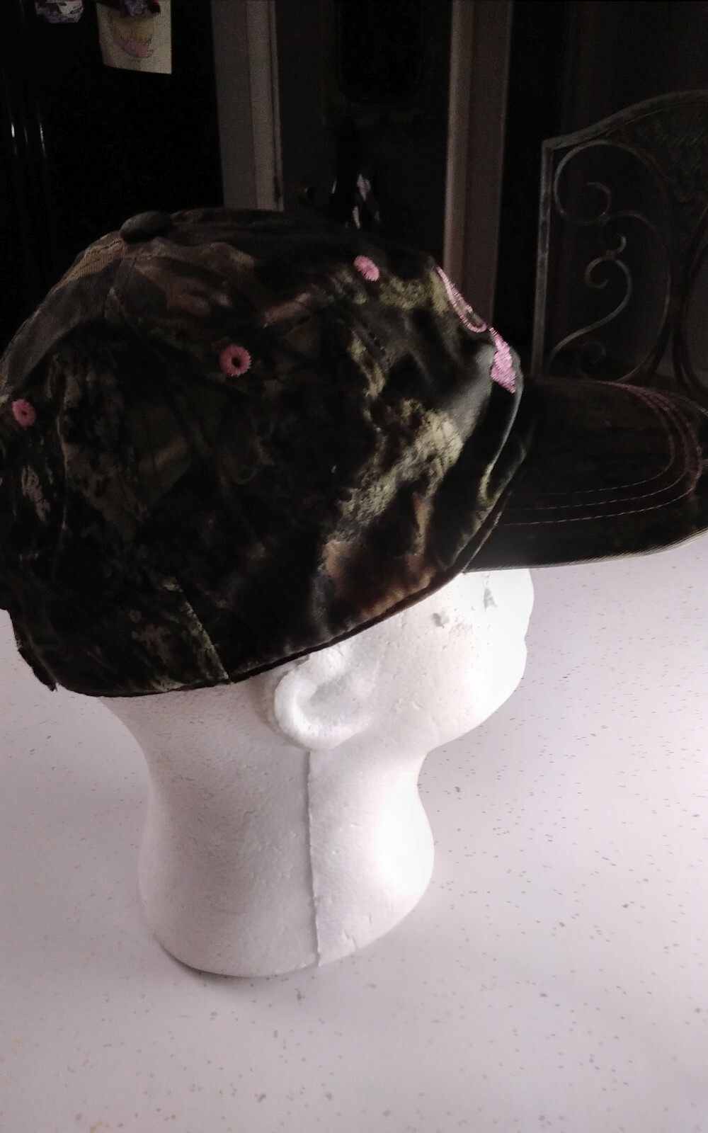 Mossy Oak Logo Women Brand Camo Pink Embroidered Adjustable