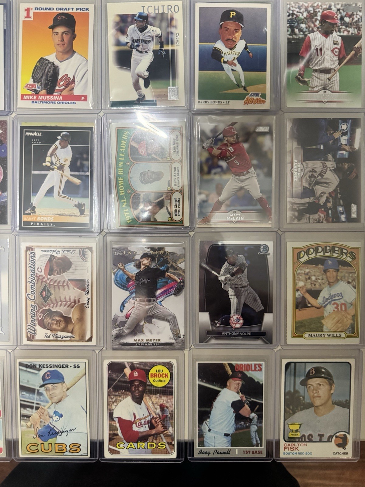 Huge Baseball Card Lot 300 Cards Late 60’s-Current Possible HOF Stars Rookies