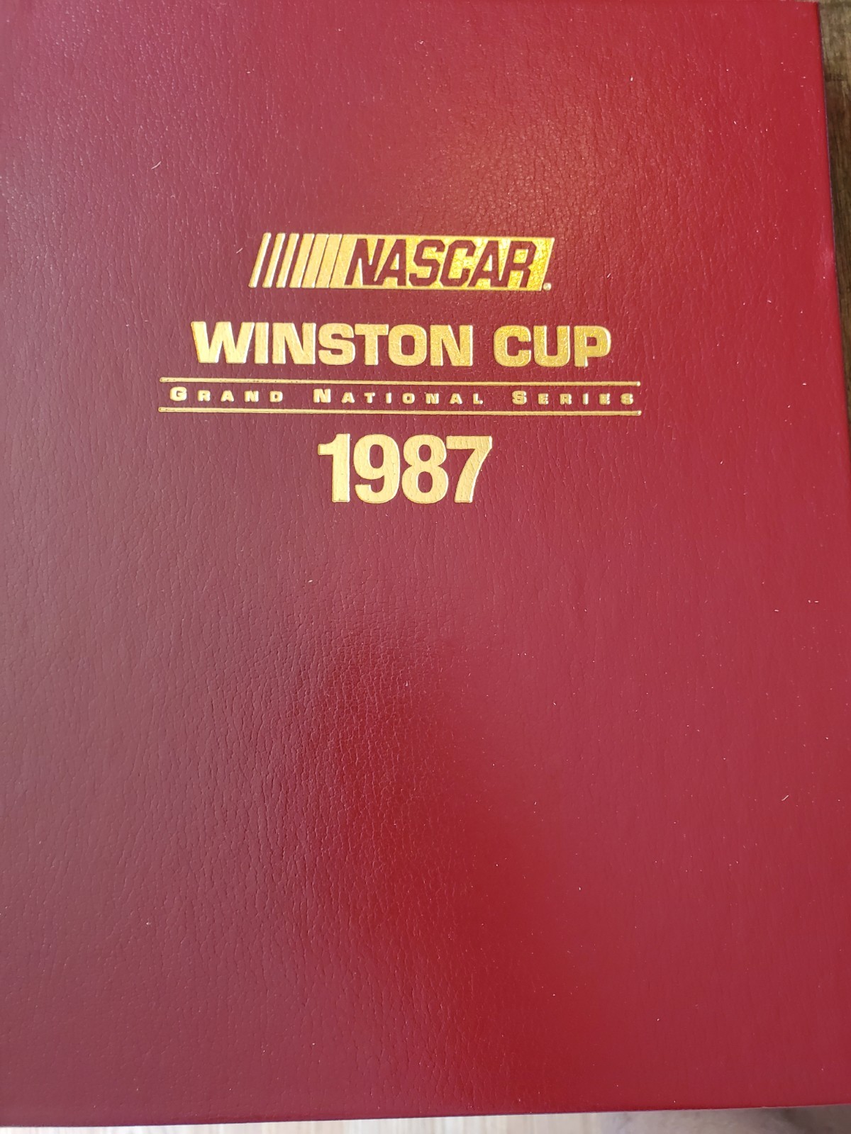 Nascar Winston Cup 1987 Grand National Series Hardcover Book Yearbook
