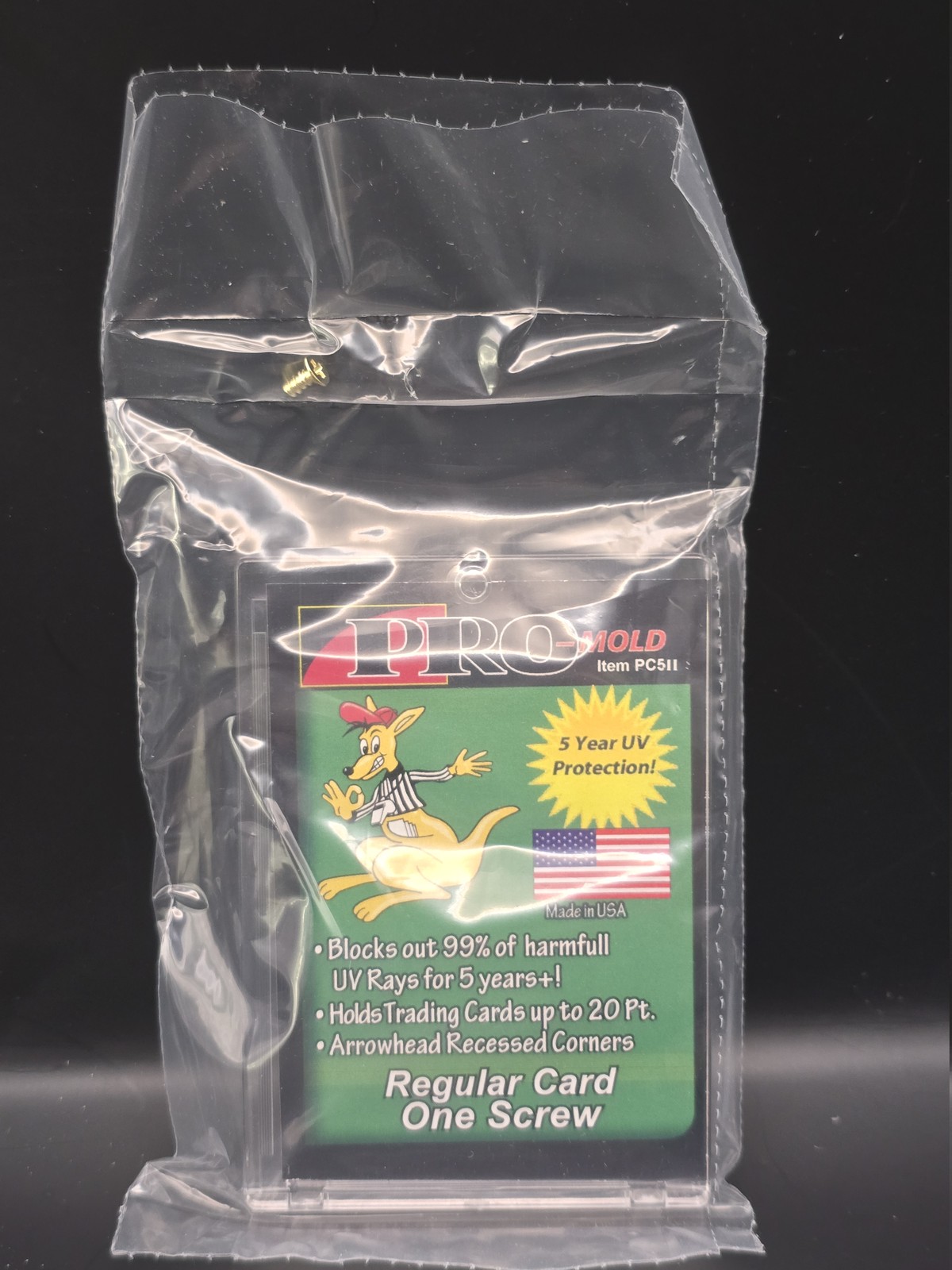 10x Pro Mold 20 Pt. One Screw (1-Screw) Regular Card Holders – USA
