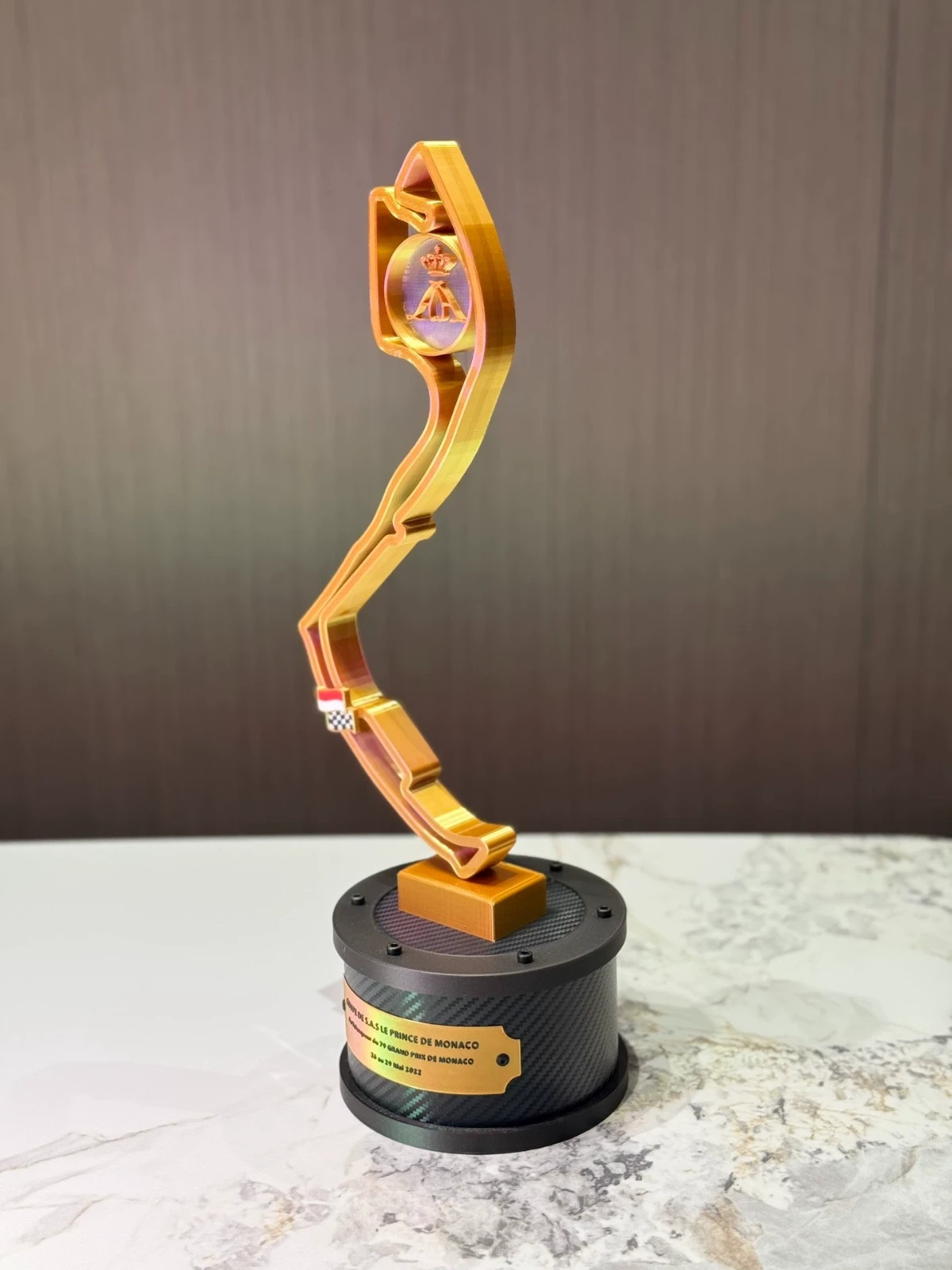 F1 Monaco Grand Prix Trophy Model Collectible Display Decor Gift