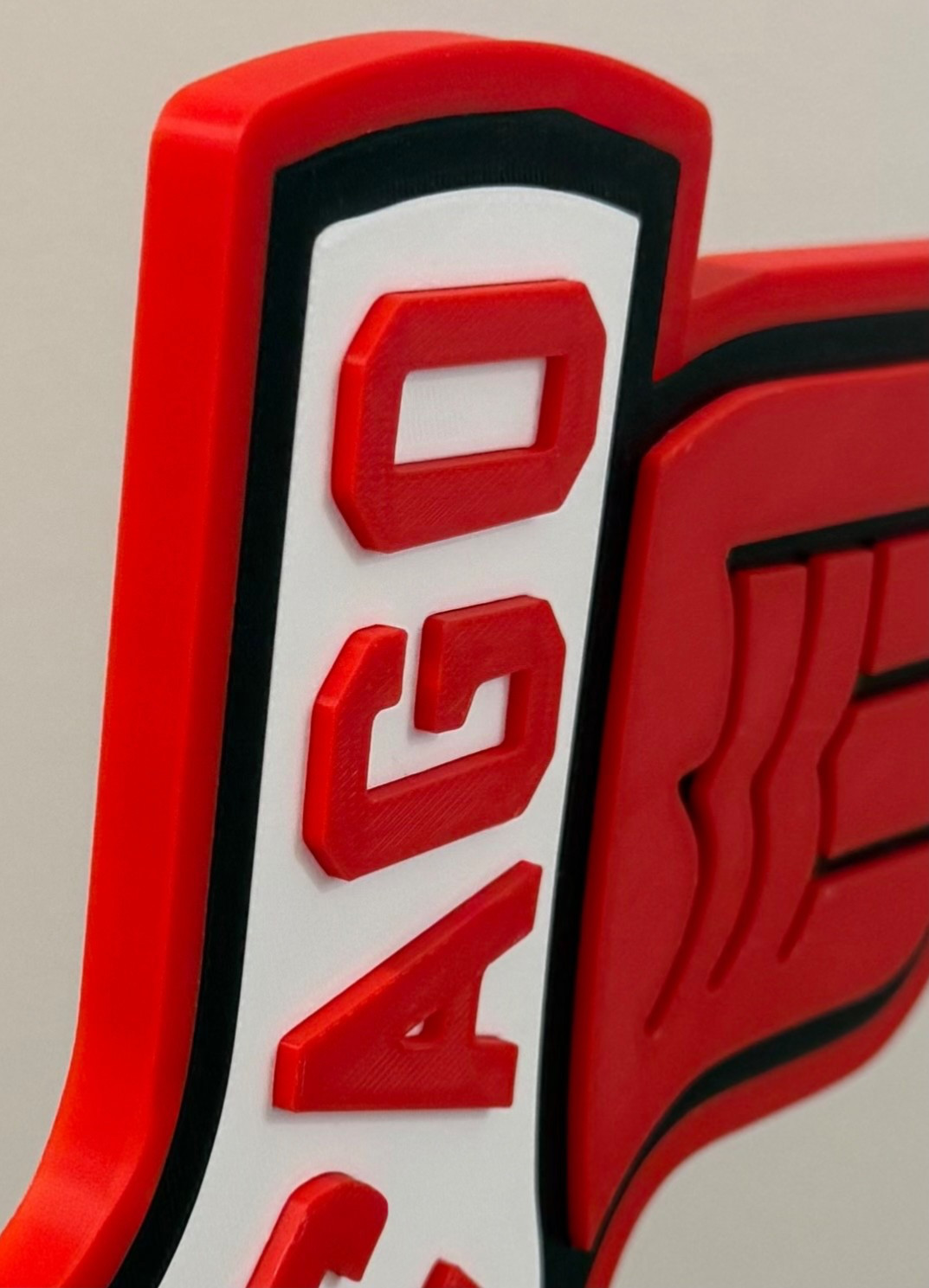 Chicago White Sox City Connect 3D Printed Sign | Red Black Hanging Wall Decor