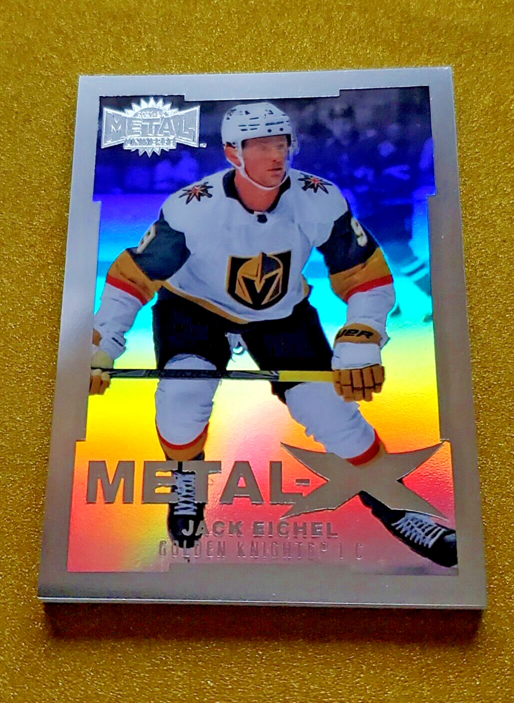 2021-22 Skybox NHL Metal Universe #MX31 Jack Eichel METAL X Holo SSP CASE HIT