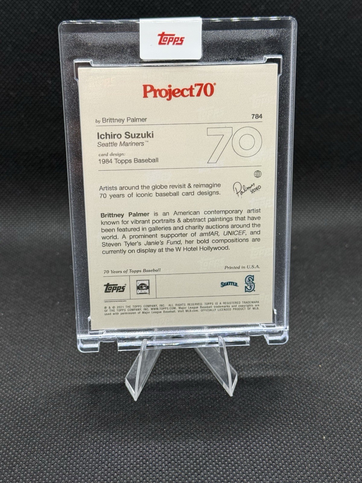 2021 Topps Project 70 Ichiro Suzuki #784 by Brittney Palmer