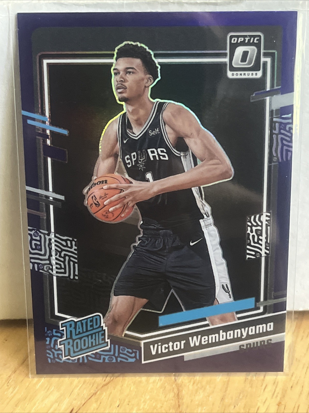 2023-24 Panini Donruss Optic Rated Rookie Victor Wembanyama Purple Prizm RC