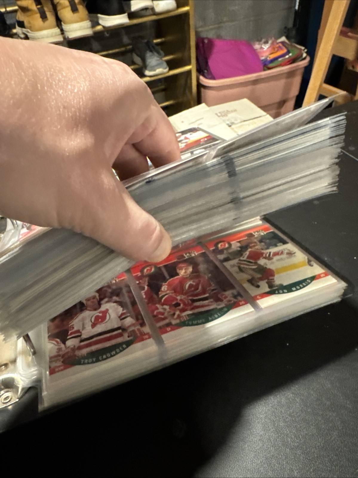Hockey Card Binder With Pages with Full Hockey Cards