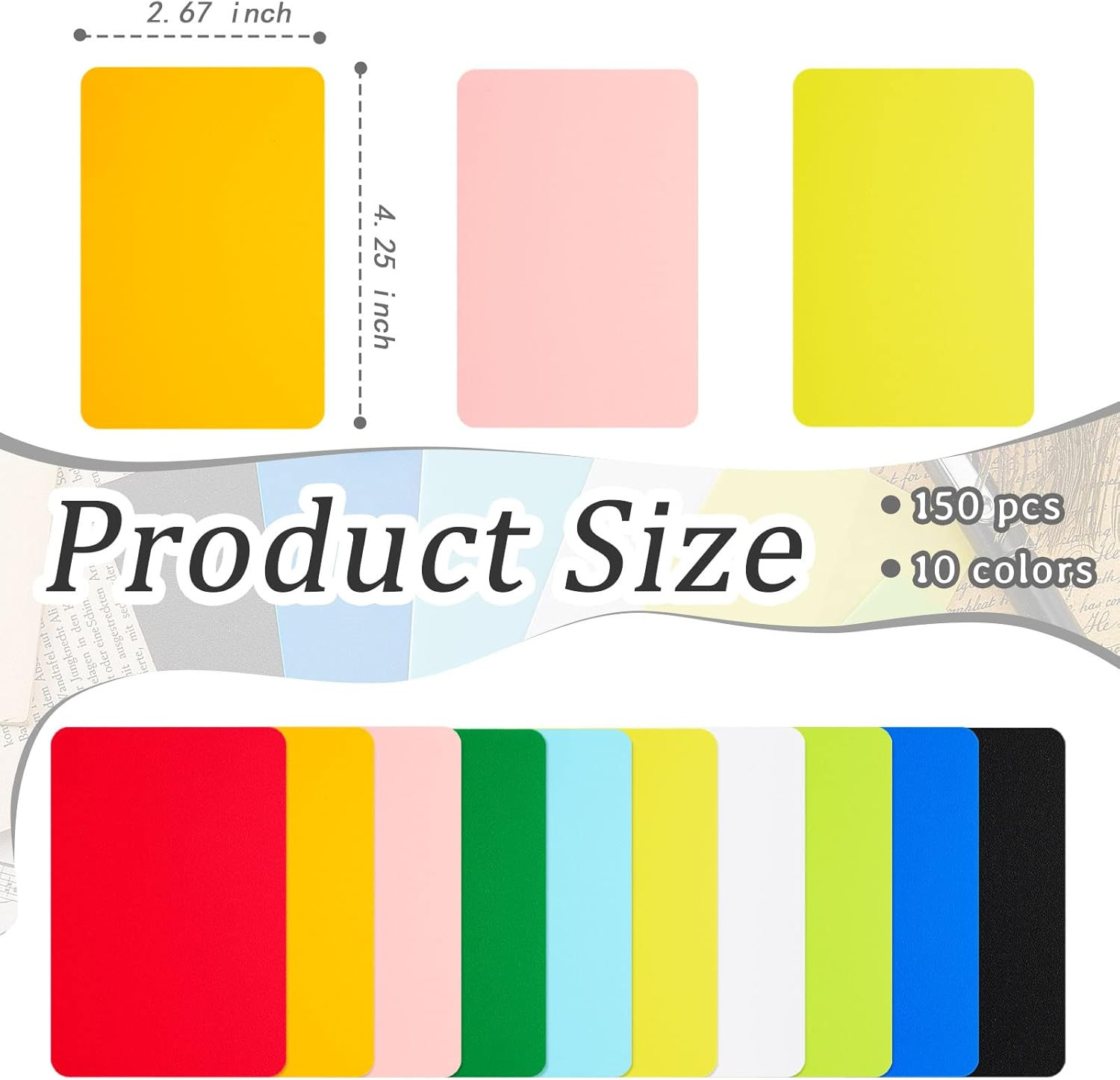 Zomiboo 150 Pieces Trading Card Dividers, Tall Trading Card Dividers Plastic Sep