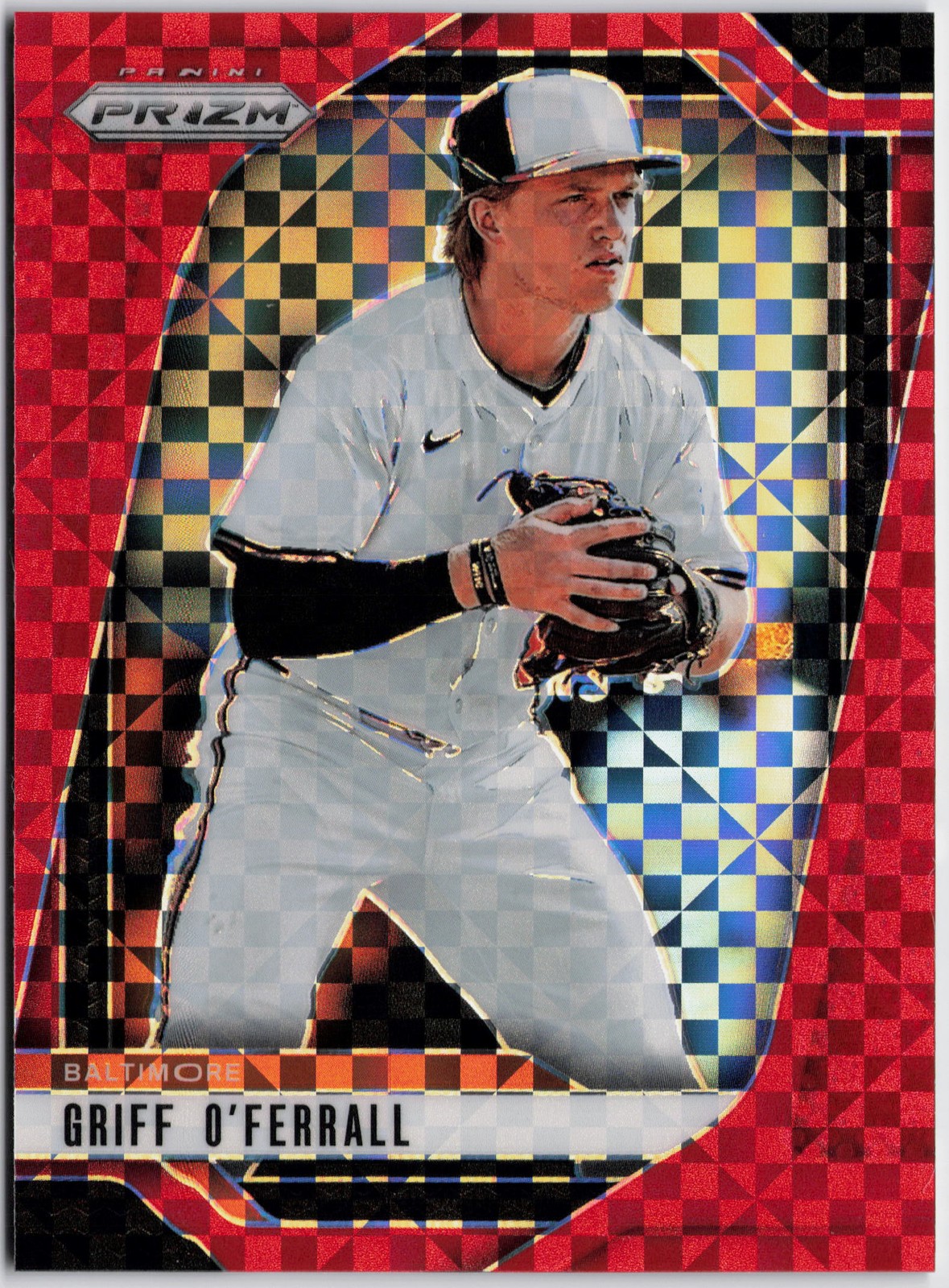 2025 Panini Prizm #3 Griff O’Ferrall Red Power Prizms #/99