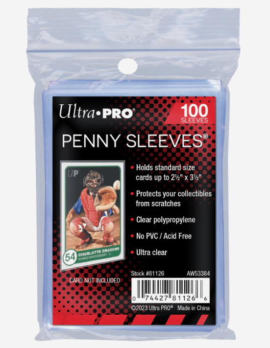 Ultra Pro Soft Penny Sleeves for Sports TCG Cards. 100/pack – Buy 1-100 Packs!!