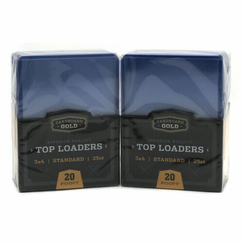LOT of 50 Cardboard Gold Standard 3″ X 4″ Ultra Clear Pro Rigid 20pt Toploaders