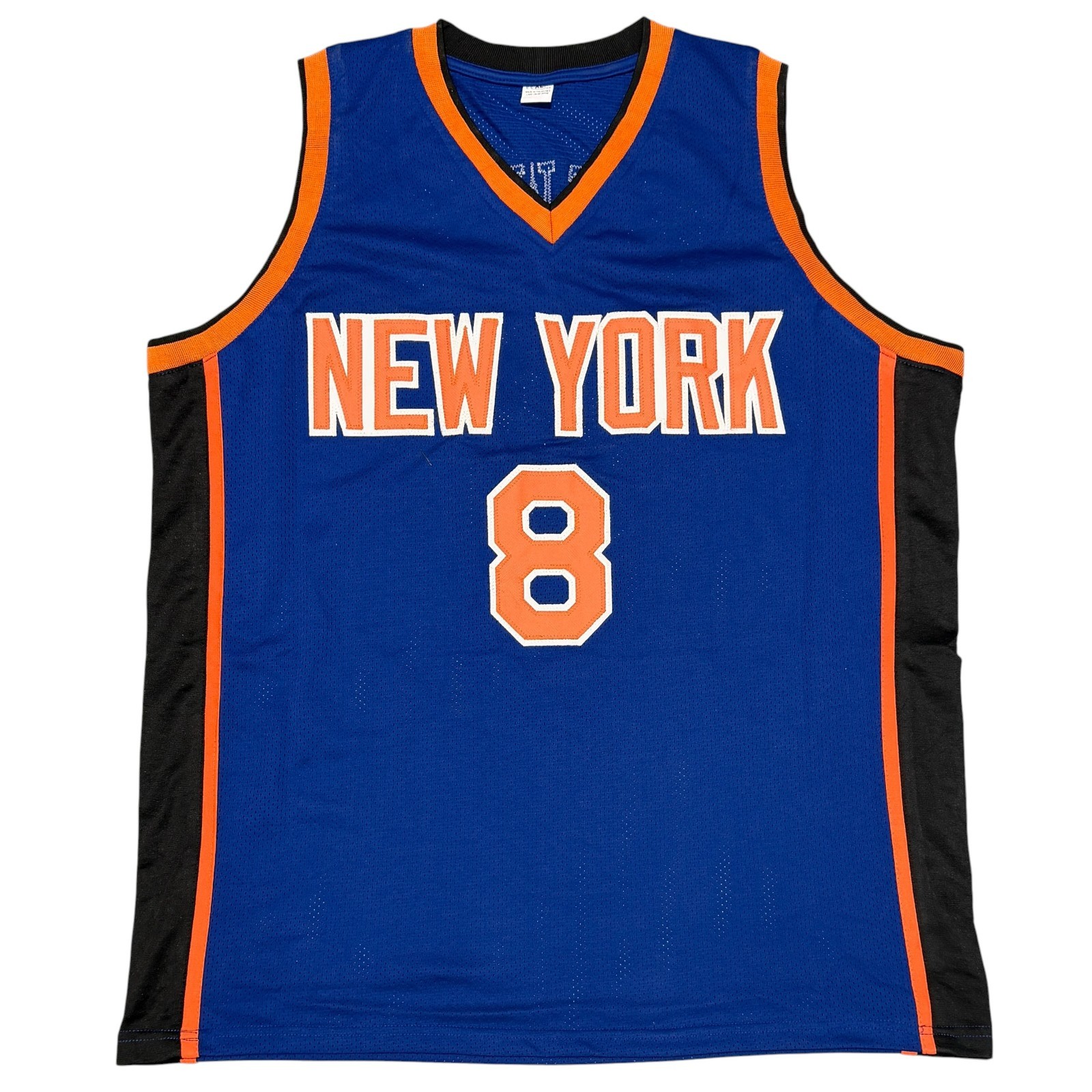 Latrell Sprewell Signed New York Knicks Custom Jersey Beckett Witness BAS COA