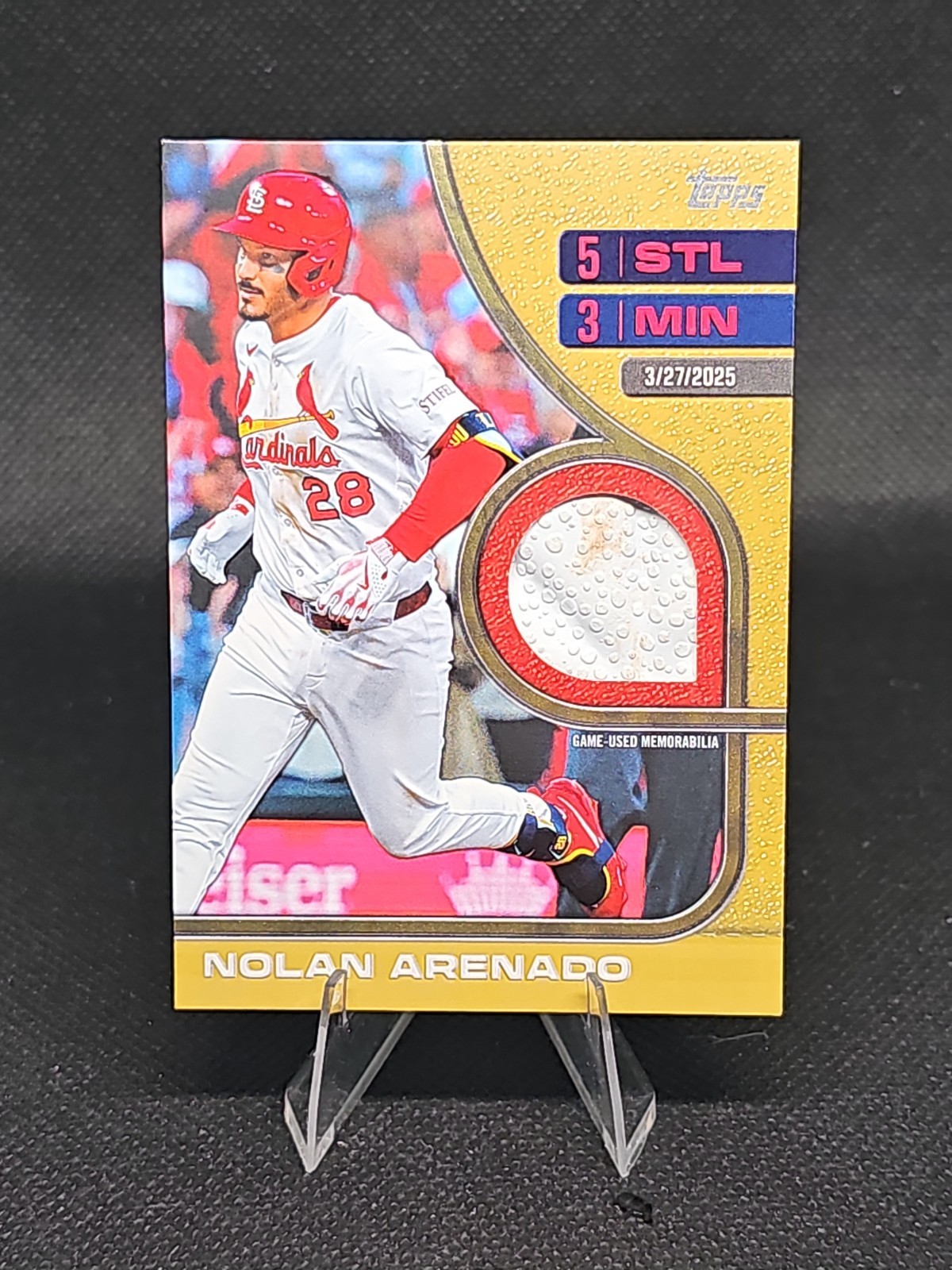 Topps 2026 Nolan Arenado RTB-NA Game-Used Memorabilia Relic [GOLD] /50 Cardinals