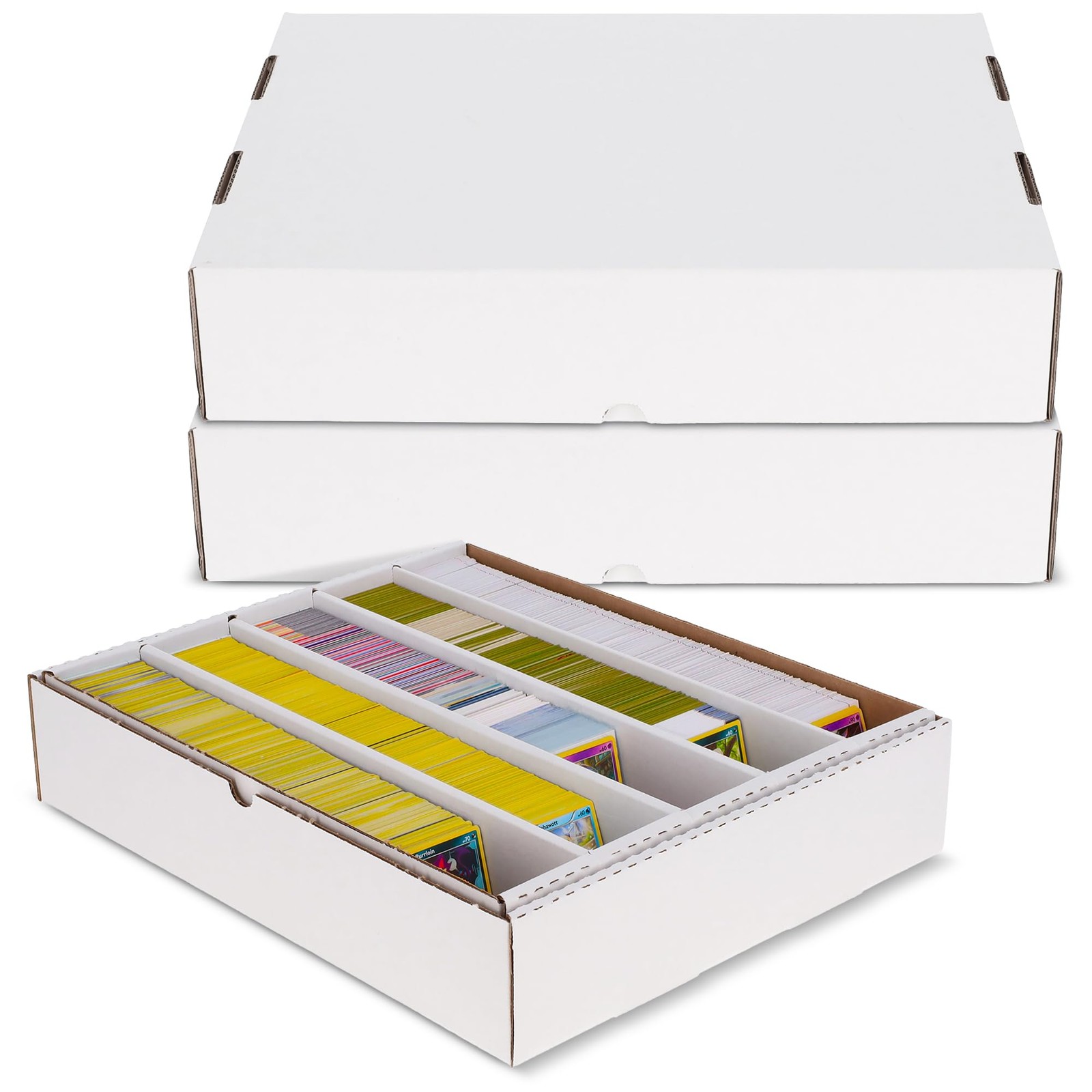 BCW 5000ct Trading Card Storage Boxes (Full Lid) – 5 Pack | TCG & MTG Card St…