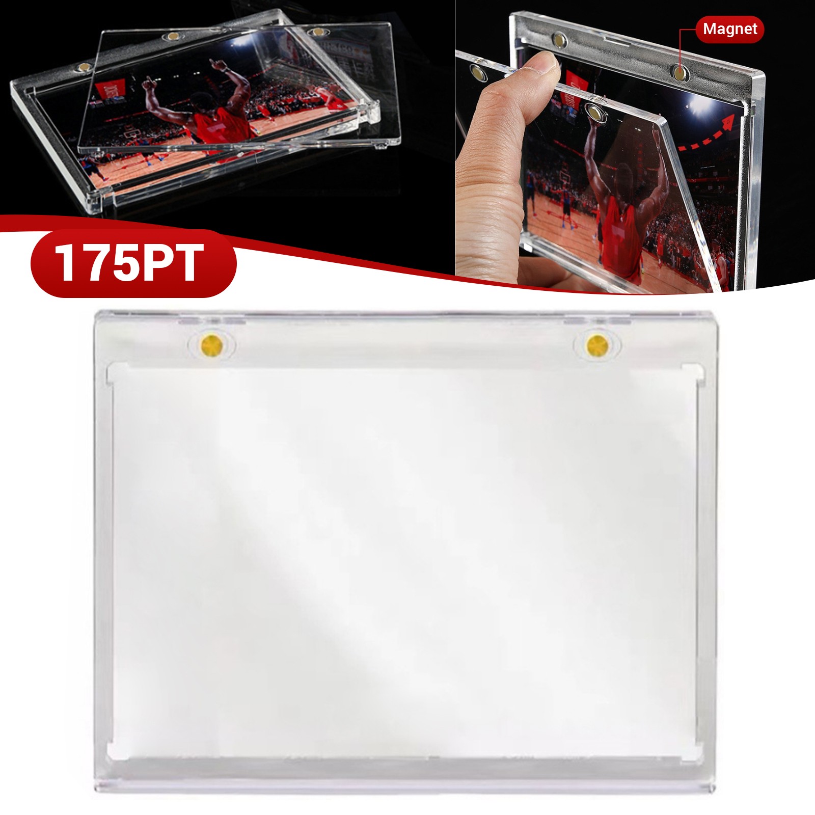 10PCS Vertical Booklet 175PT Magnetic Holder UV Protection Cards Storage US