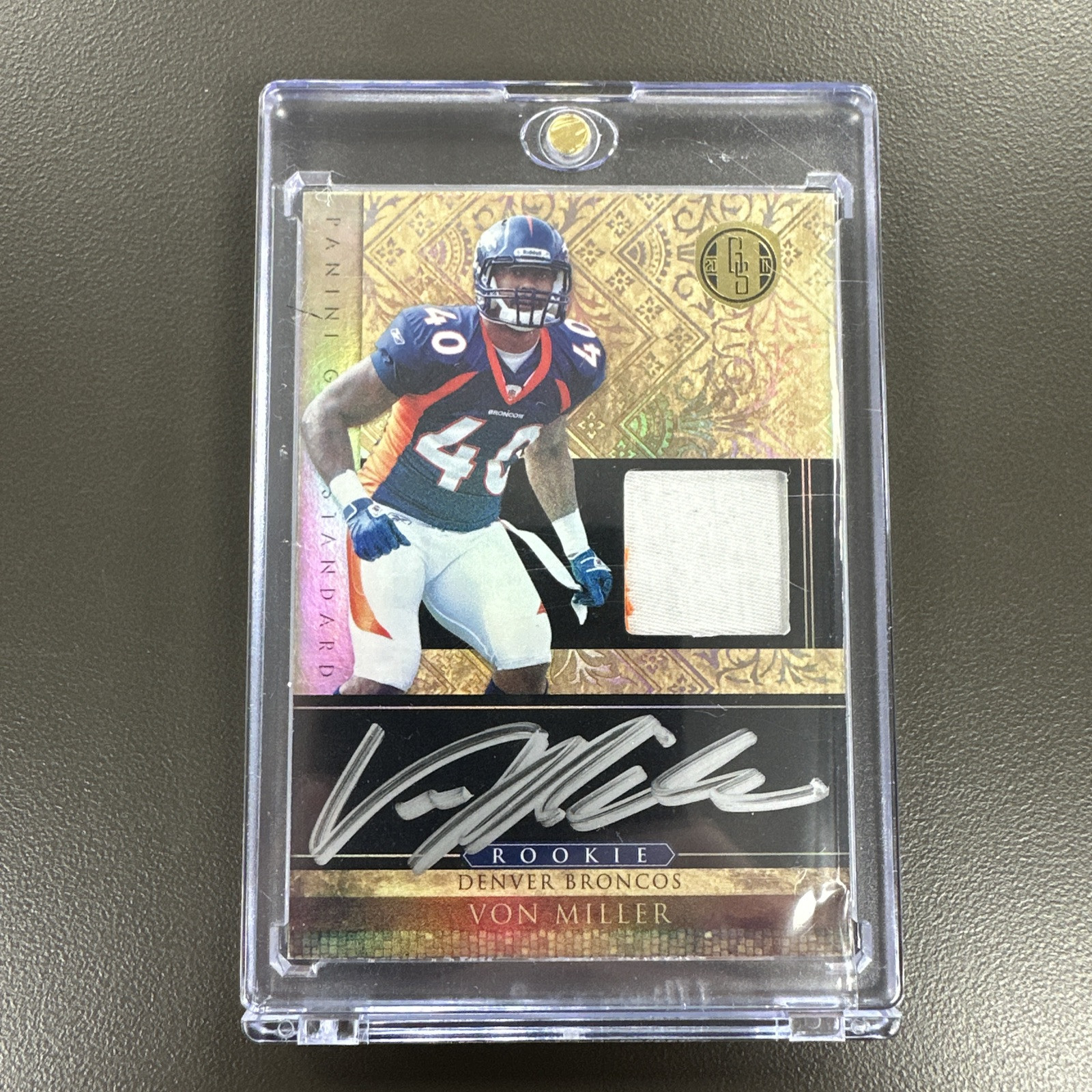 Von Miller 2011 Gold Standard 2 Color Rookie Patch Auto #351 /525 Broncos Rams