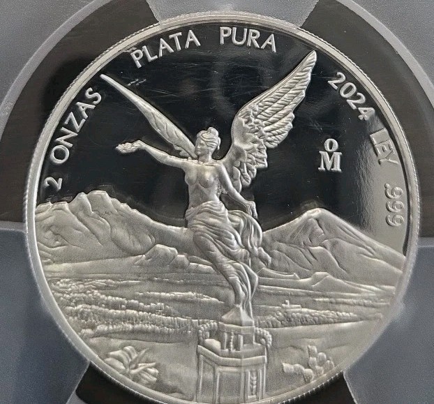 2024 Mexico 2 O-z First Day Issue .999 SiIver Libertad