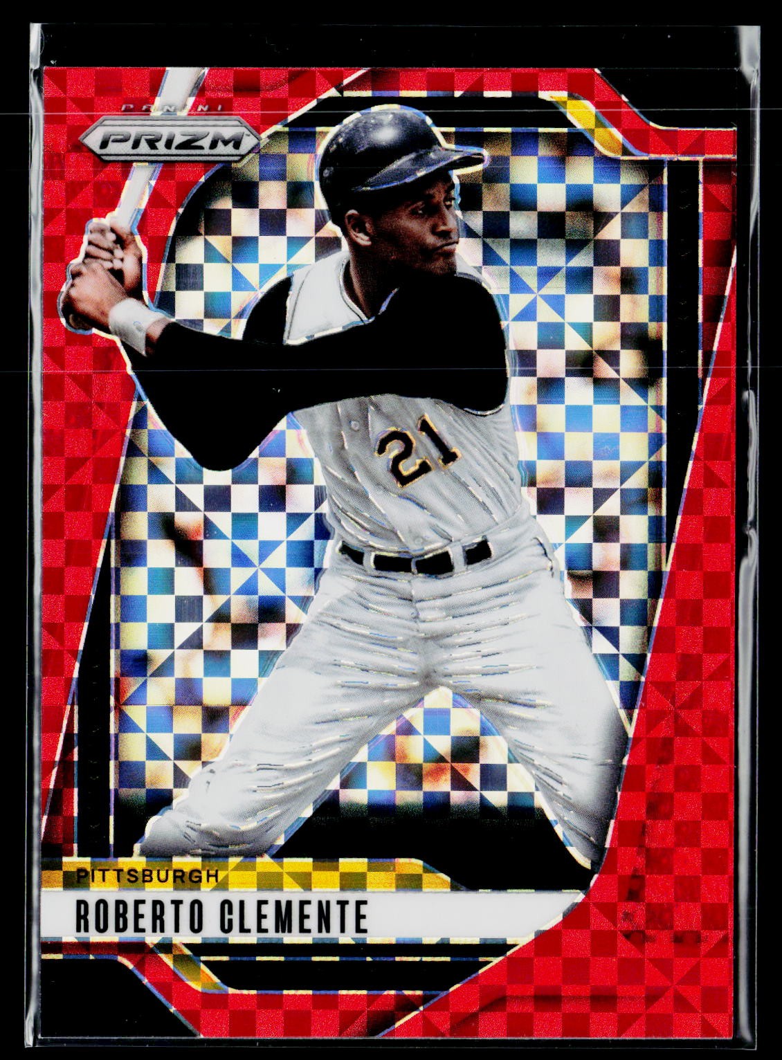 2025 Panini Prizm Roberto Clemente Red Power Prizms #251 #/99 SN