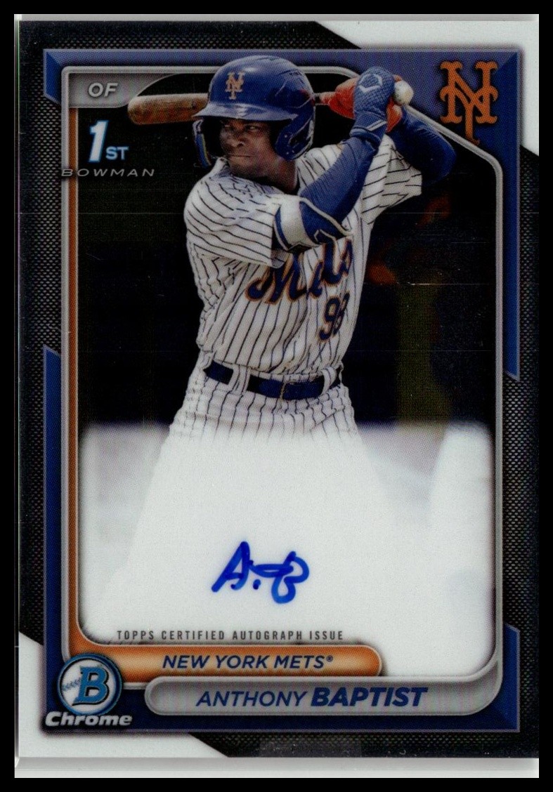 2024 Bowman #CPA-AB Anthony Baptist Chrome Prospect Autographs
