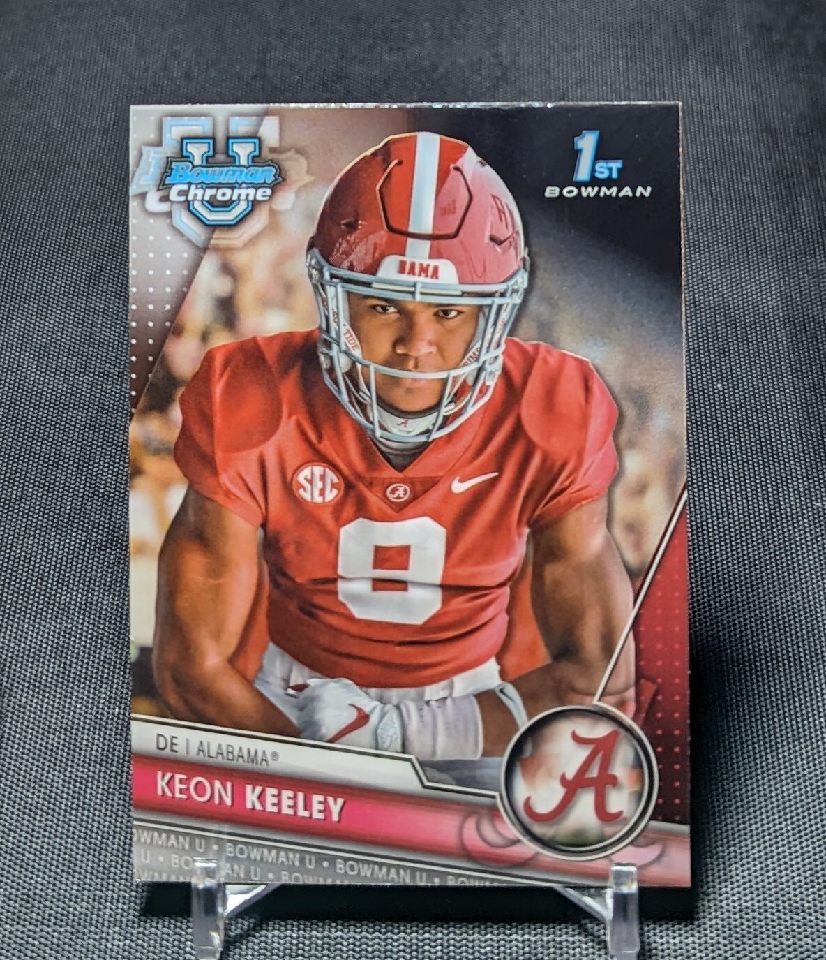 Keon Keeley 1st Rookie RC 2023 Bowman Chrome University Card #43 Alabama