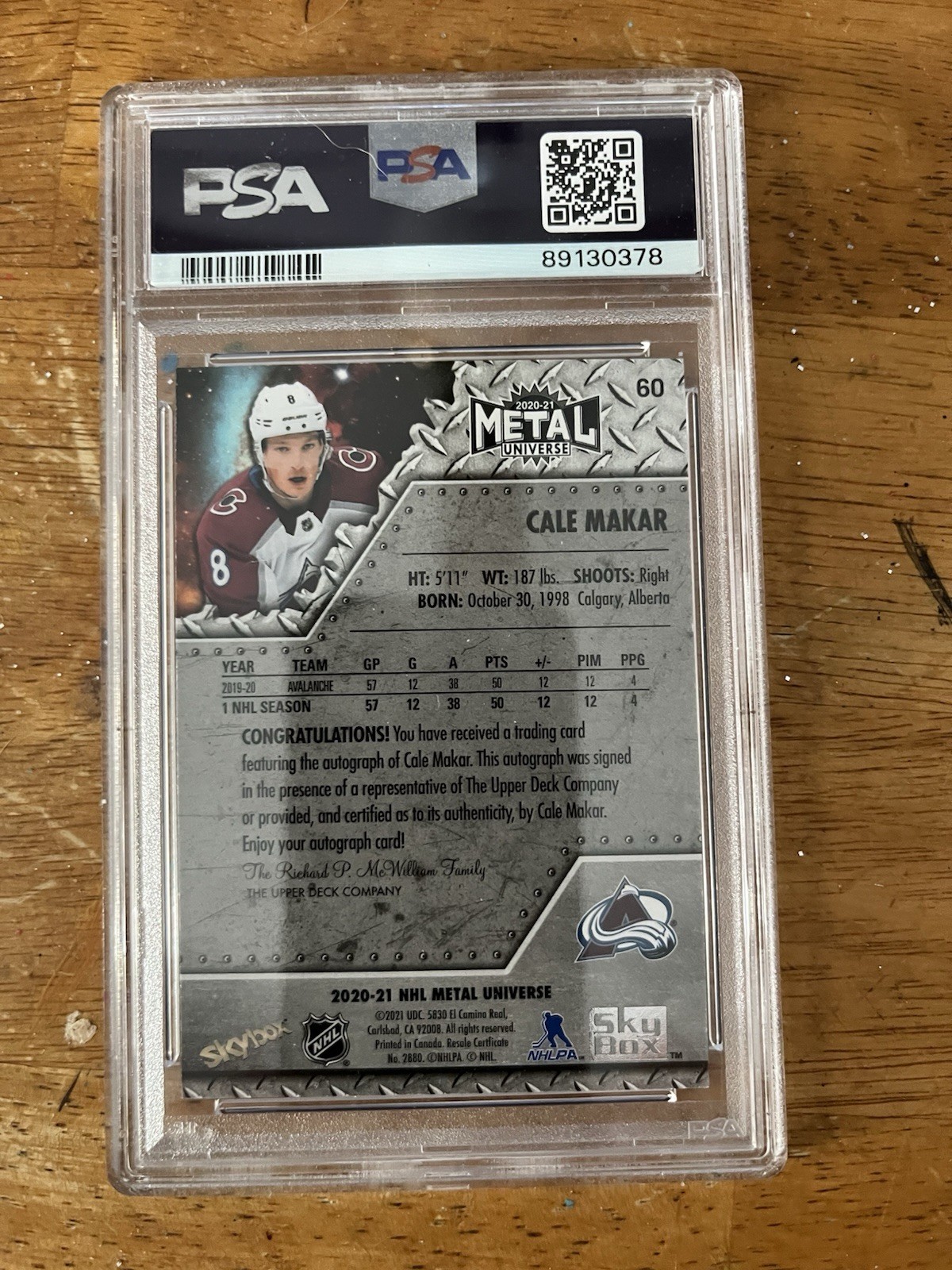 2020 Cake Makar Metal Universal Auto, Card # 60, Auto 8
