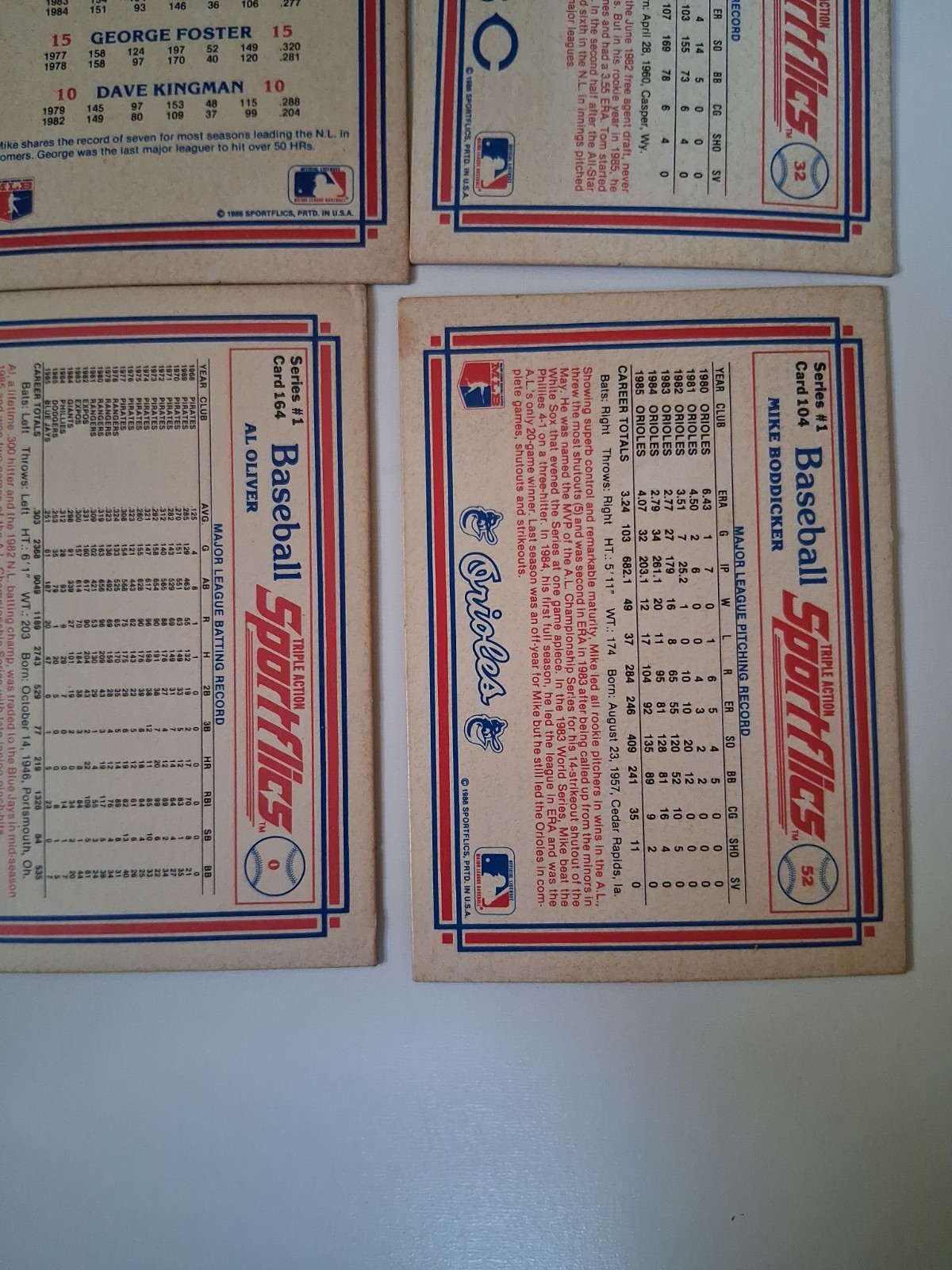 Sportflics Triple Action Series 1 Baseball Hologram Cards